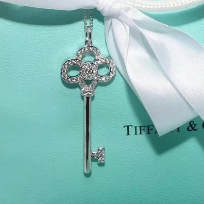 Mini Crown Key Pendant Necklace